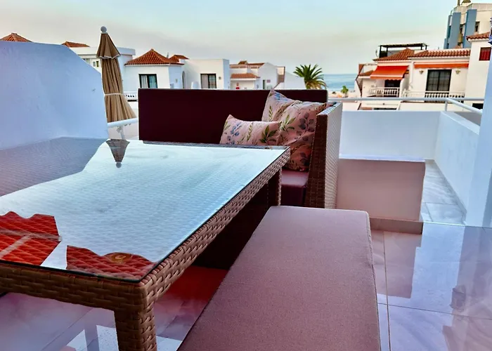 Lägenhet Luxury Diamond - Ocean View, Big Terraces, Air Con, Wifi Los Cristianos (Tenerife)